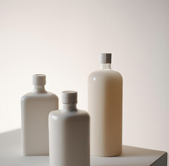 White Plain Bottles for your decorations and mockups