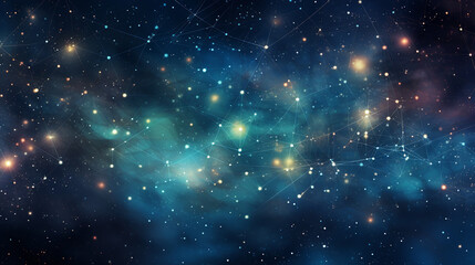 Obraz premium Twinkling Star Constellations