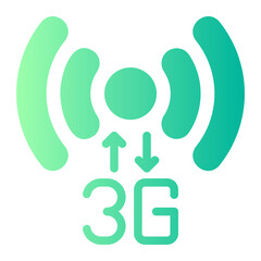 connection gradient icon