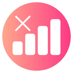 no signal gradient icon