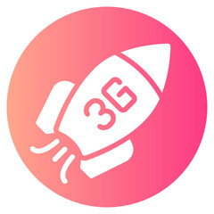 rocket gradient icon