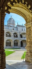 Monasterio de los Jerónimos de Belém Portugal - obrazy, fototapety, plakaty