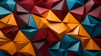 Obraz premium Tessellating Triangles: Abstract Patterns with Equilateral Shapes