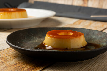 condensed milk pudding or 'pudim de leite condensado' in portuguese. traditional dessert also known as flan