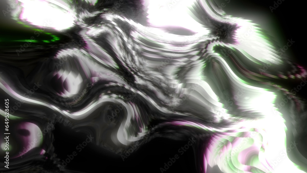 Poster white and orange bright light. motion. light in abstract animation scattering in different direction