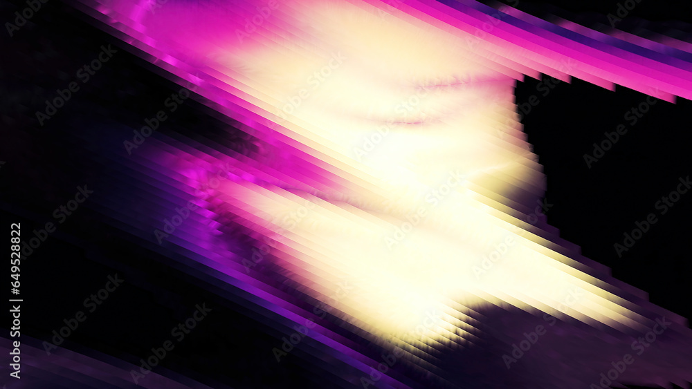 Aufkleber colorful stream of moving distortion. motion. bright colorful ripples of moving stream of electricit