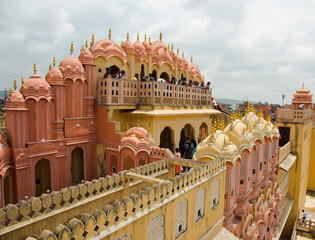 Inside View of Hawa Mahal Palace of the Winds, Jaipur, Rajasthan
