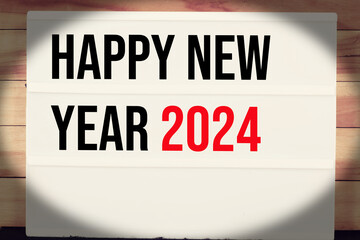 Lichtbox und Happy New Year 2024