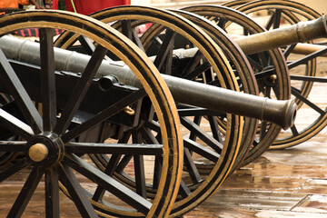 Old cannon in City Palace, Jaipur, Rajasthan, India