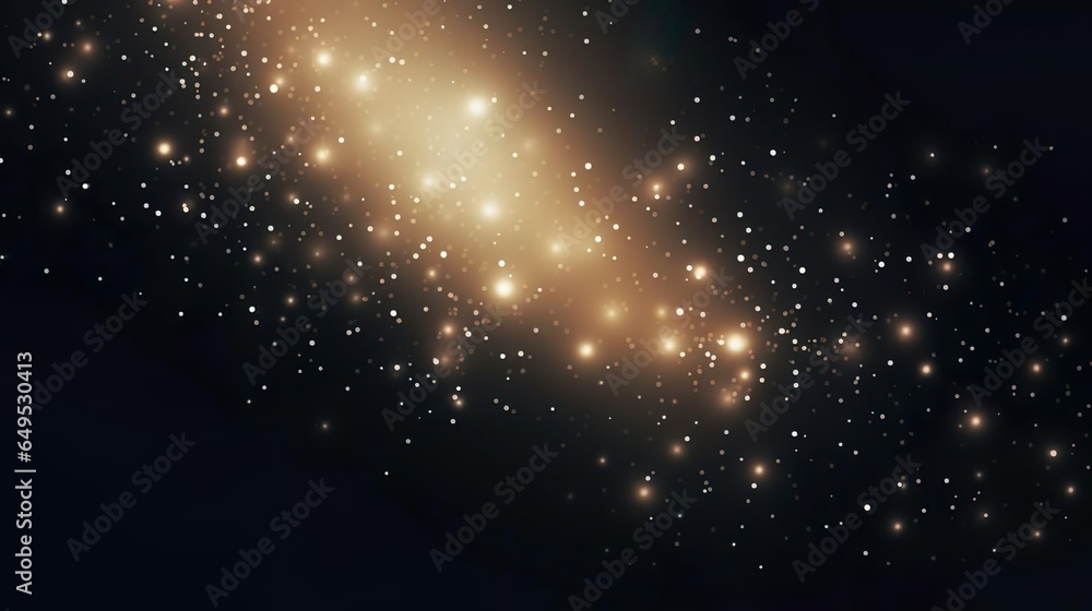 Poster bokeh light effect with lots of shiny shimmering
