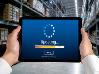 Software update on computer for modish version of device software upgrade