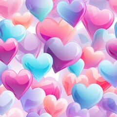 seamless pattern with hearts