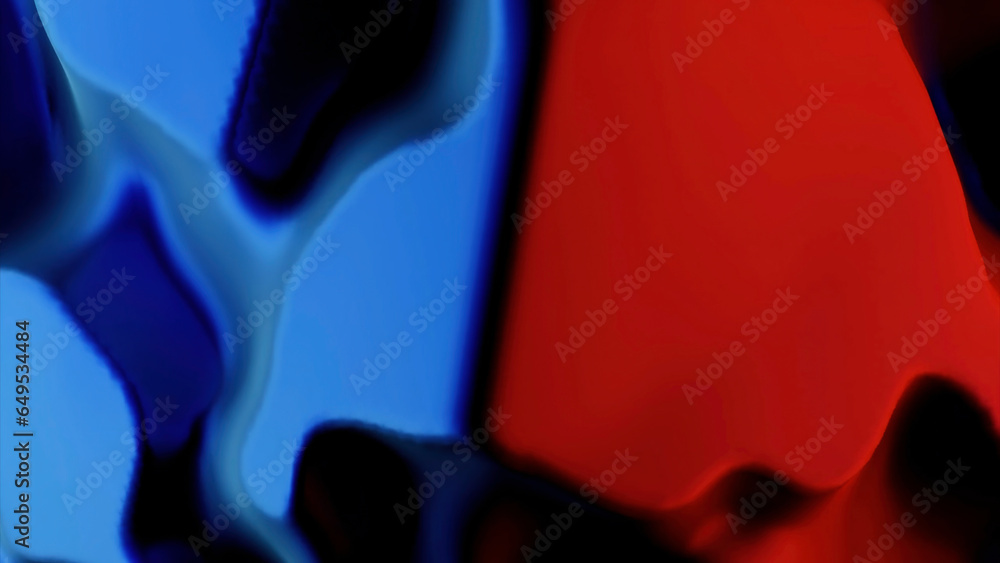 Poster bright colored undulating canvases. design. multi-colored animation that sways in different directio
