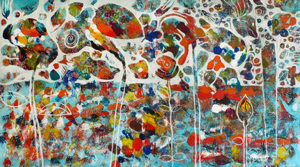 Painting as a Background