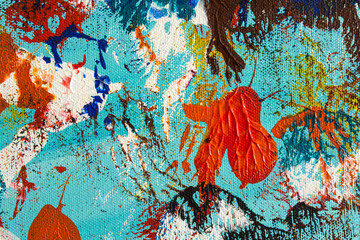 Detail of the Painting as a Background