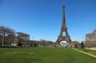 Champs de Mars with Eiffel Tower (Tout Eiffel) - Paris, France