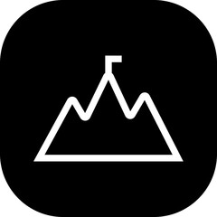 Journey personal growth icon with black filled line outline. journey, business, road, concept, process, path, customer. Vector illustration