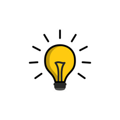 bulb icon vector design templates