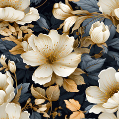 Seamless floral pattern flowers for wrappers, wallpapers, postcards,fabric, greeting cards, wedding invites, romantic events.