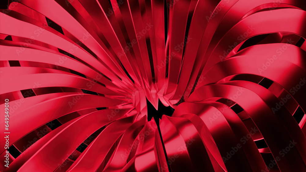 Poster red lines. design. large lines made from one place in the animation.