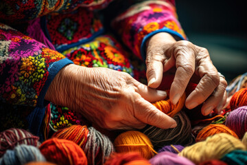 Honoring Hispanic Heritage Month: Senior Artisans Crafting Mexican Textiles - Powered by Adobe