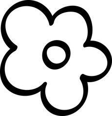 Hand drawn flower cute element