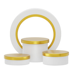 White Gold 3D Podium Showcase