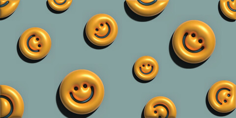 Smiley 3d cute illustration