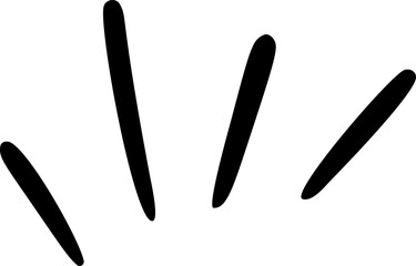 Hand drawn firework element