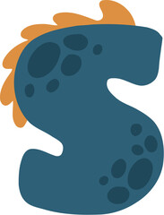 Dino Alphabet Letter S
