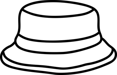 Comic hat fashion illustration