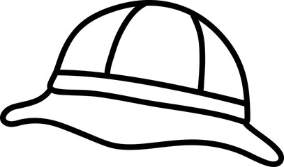 Comic hat fashion illustration