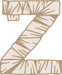 Mummy Alphabet Letter Z