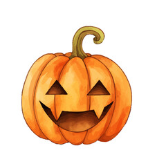 handdrawn pumpkin halloween