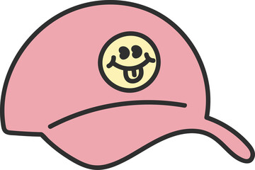 Comic hat fashion illustration