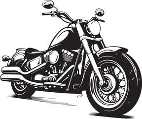 Motorcycle silhouette black and white vector © Rokeyadesigner