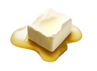 Melting Butter On Transparent Background Png