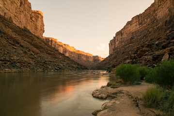 Sunset in Utah Canyon