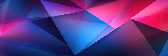 Obraz premium Geometric abstract pink and blue background