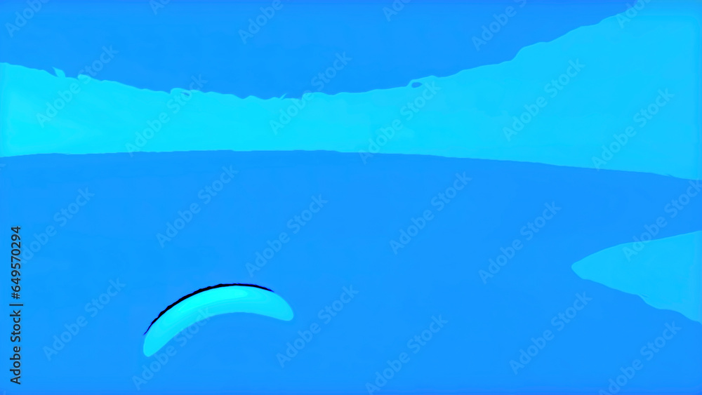 Poster blue and pink background with big bubbles. design. a bright background with transparent bubbles runn