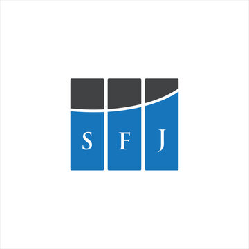 SFJ letter logo design on white background. SFJ creative initials letter logo concept. SFJ letter design.