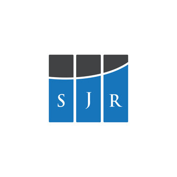 SJR letter logo design on white background. SJR creative initials letter logo concept. SJR letter design.