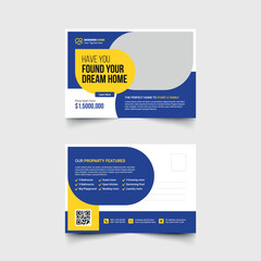 Real Estate Postcard Design Template
