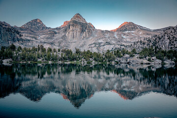 Fototapeta na wymiar Mountain Reflection In Lake
