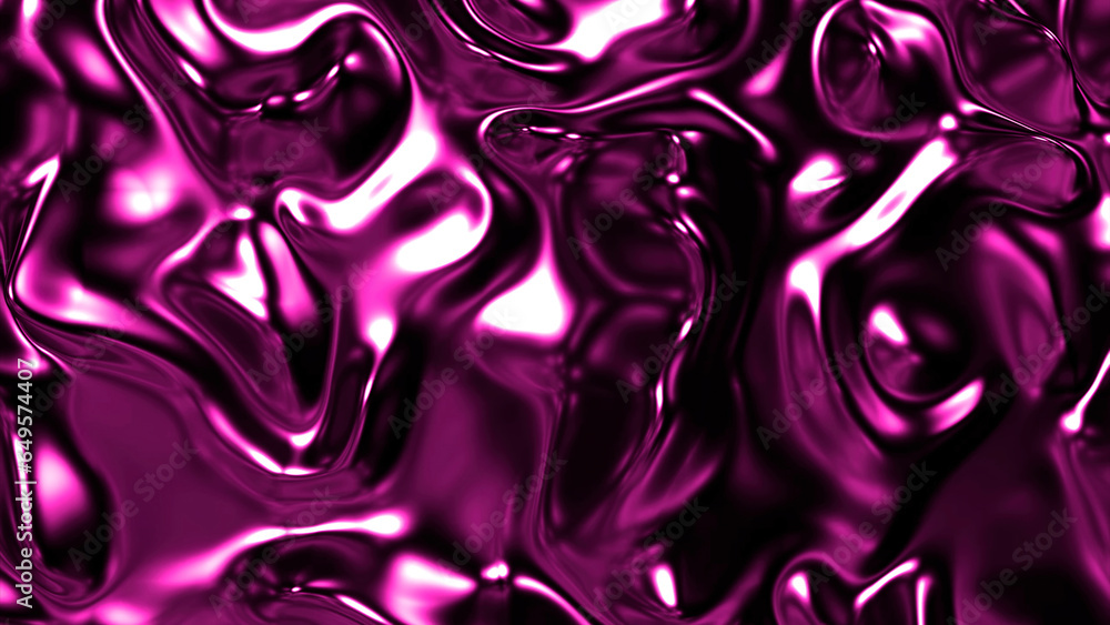 Aufkleber blue and pink bubbling muck. design. boiling blots creating bubbles made in 3d format.