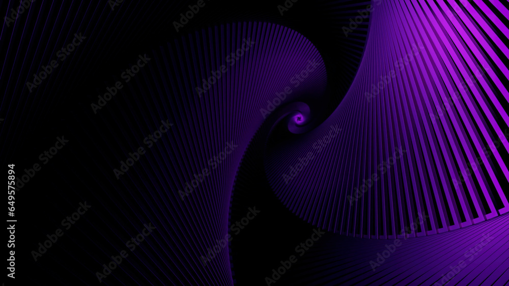 Poster dark tunnels in animation. design. light animations that move quickly inside.