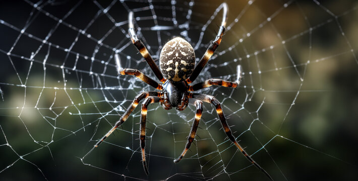 weaver spider web three point perspective depthc hd wallpaper