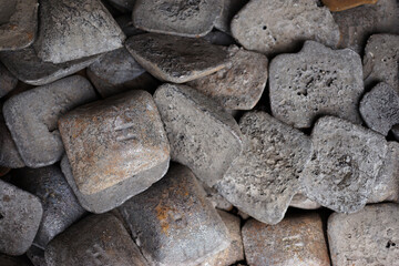 pig iron wall background