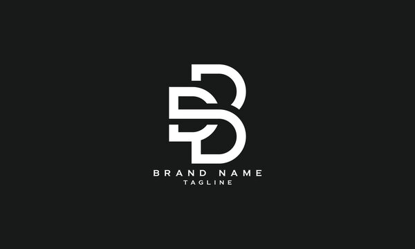 DBS, DSB, BDS, BSD, SBD, SDB, Abstract initial monogram letter alphabet logo design