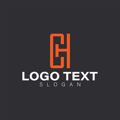 vector design elements for your company logo, letter ch logo. modern logo design, business corporate template. ch monogram logo.